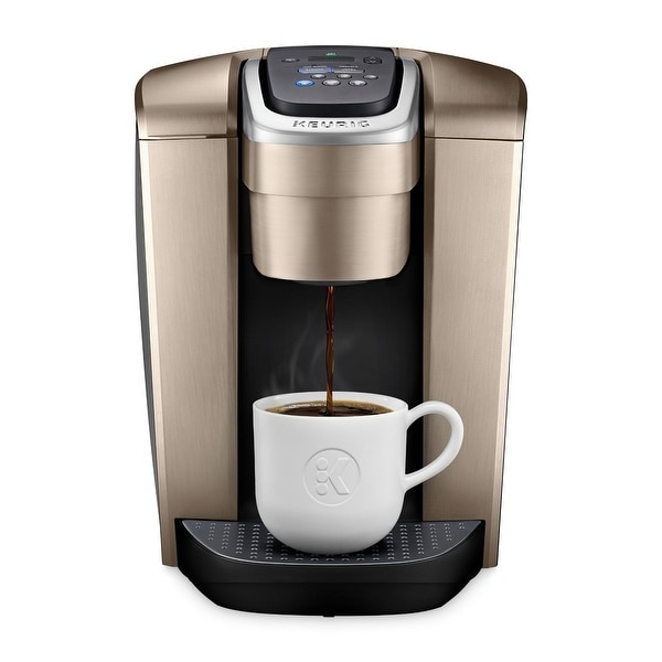 K-Elite， Single Serve K-Cup Pod Coffee Maker， Brushed Gold - - 36679901