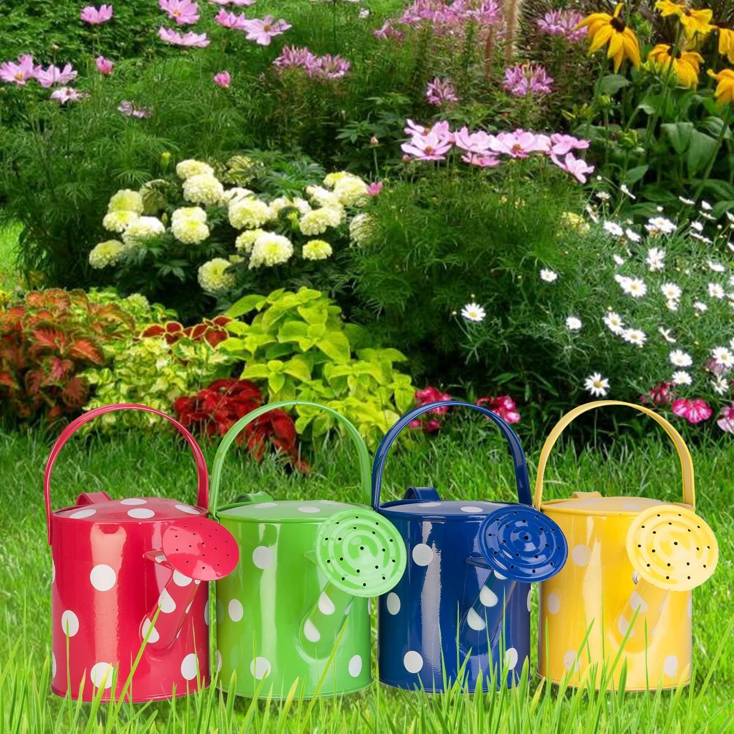 PANACEA PRODUCTS CORP 1/2 gallon, Polka Dot Watering Can, Color may vary