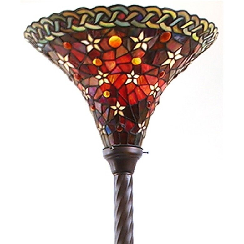 -style Vintage Star Torchiere Lamp