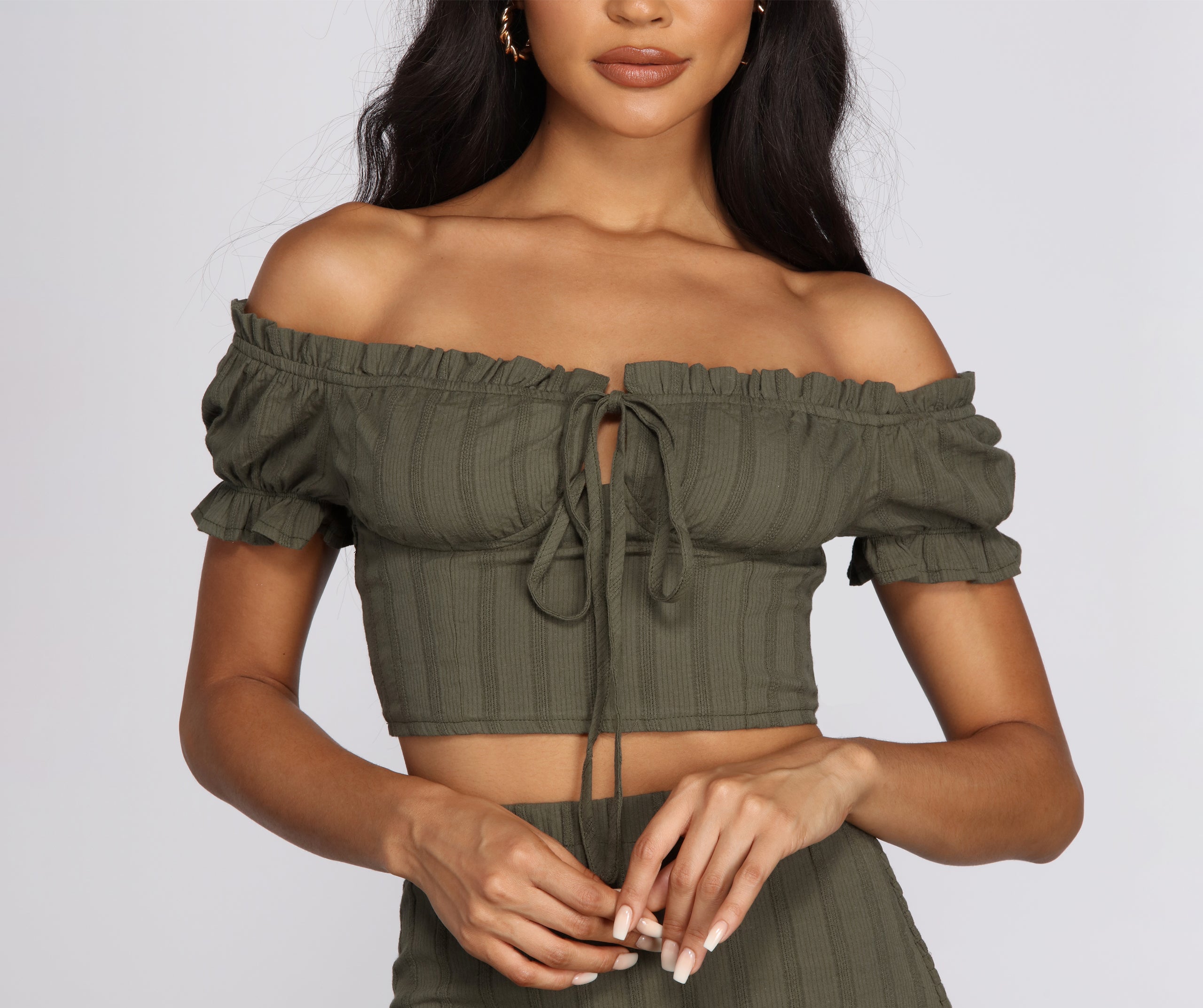 Lil' Thing Tie Front Blouse