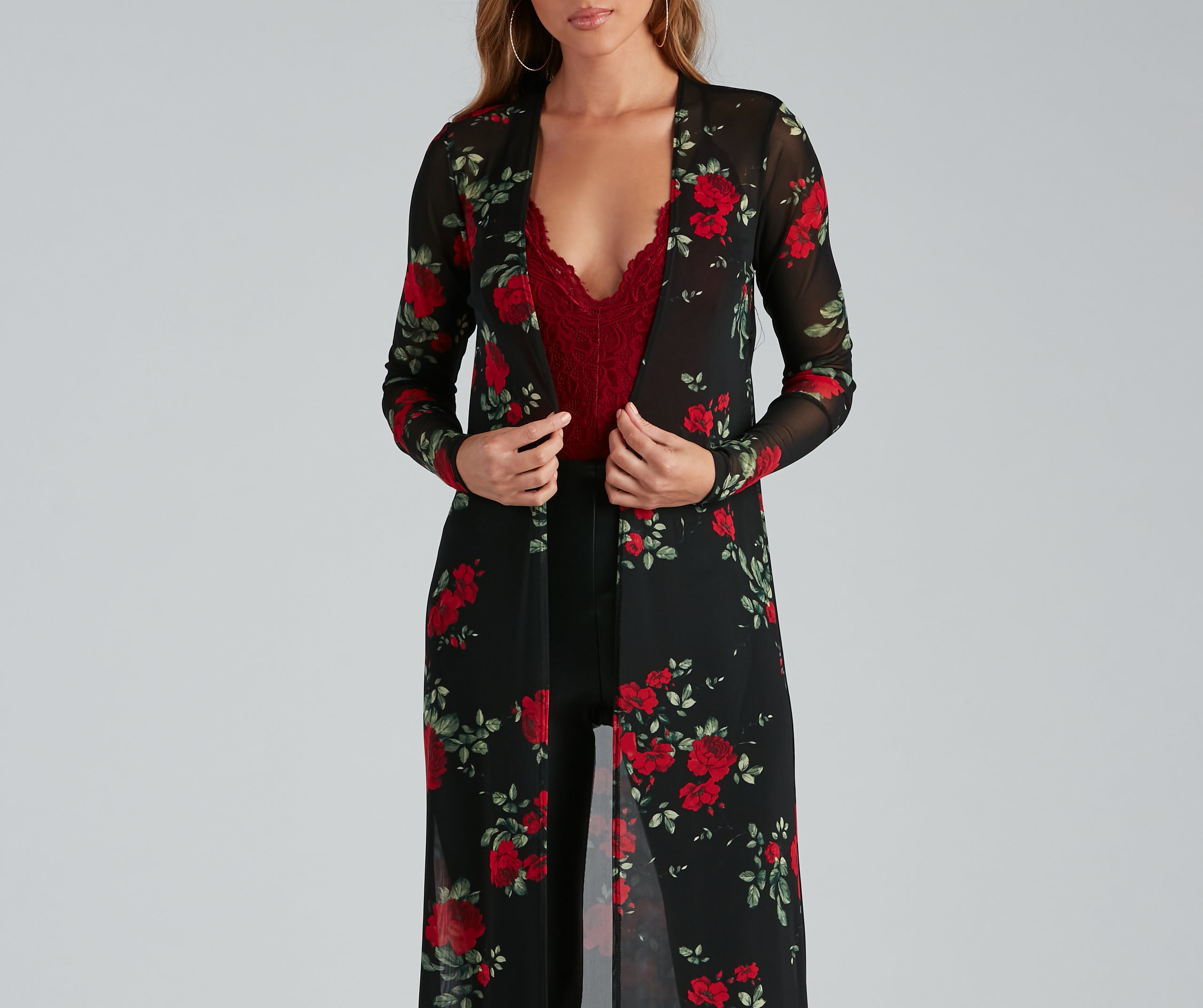 Blooming Beauty Floral Print Duster