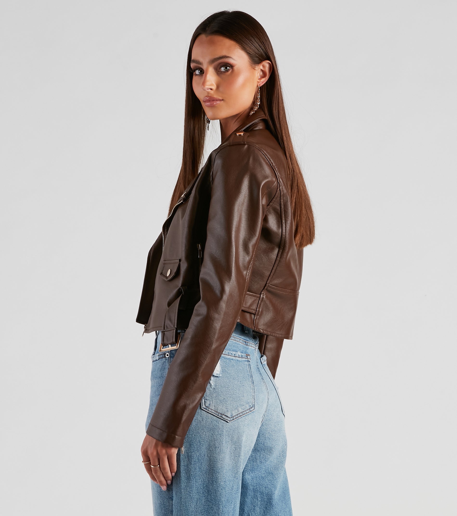 Biker Chic Crop Jacket