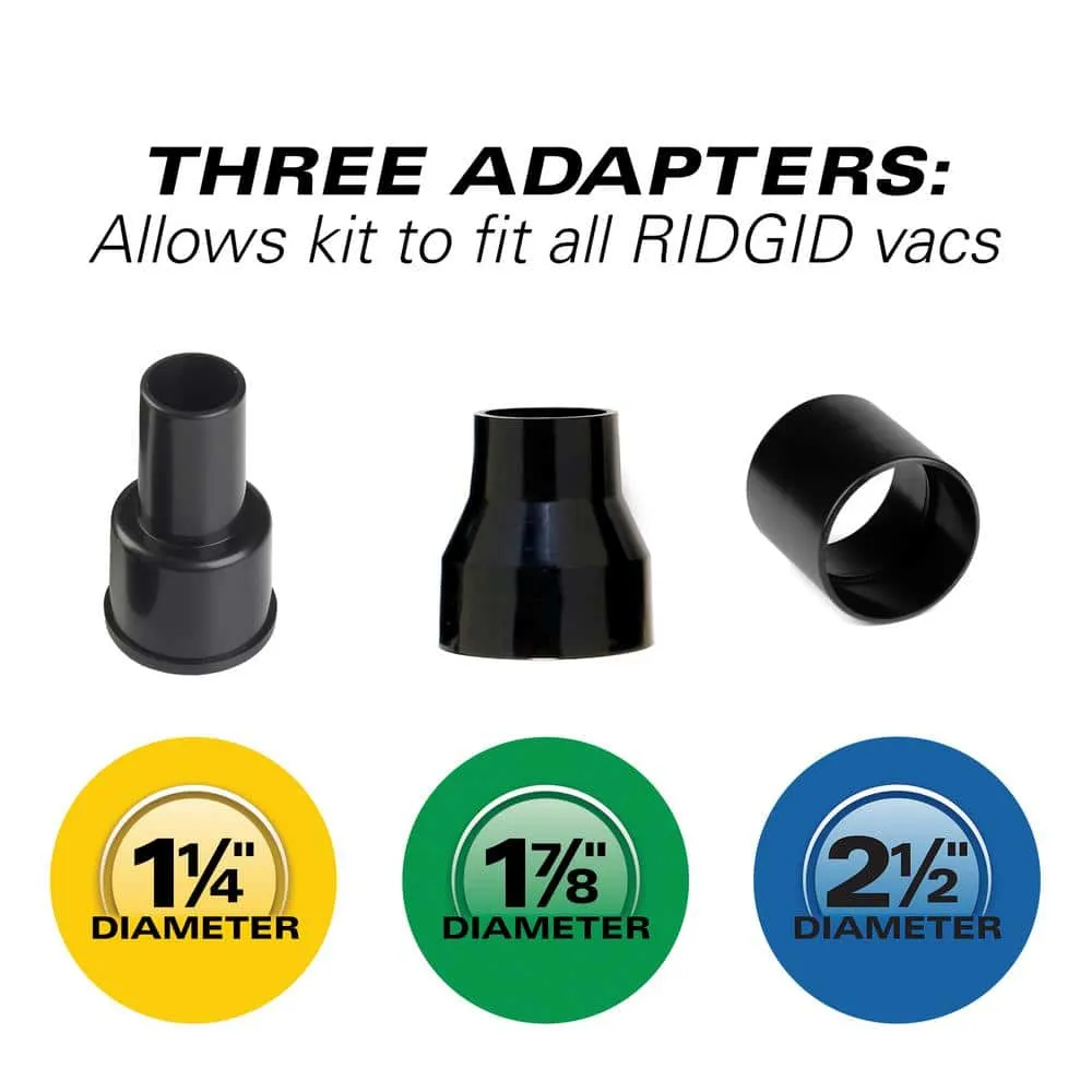 RIDGID Hose and Accessory Adapter Kit for RIDGID Wet/Dry Shop Vacuums VT1755