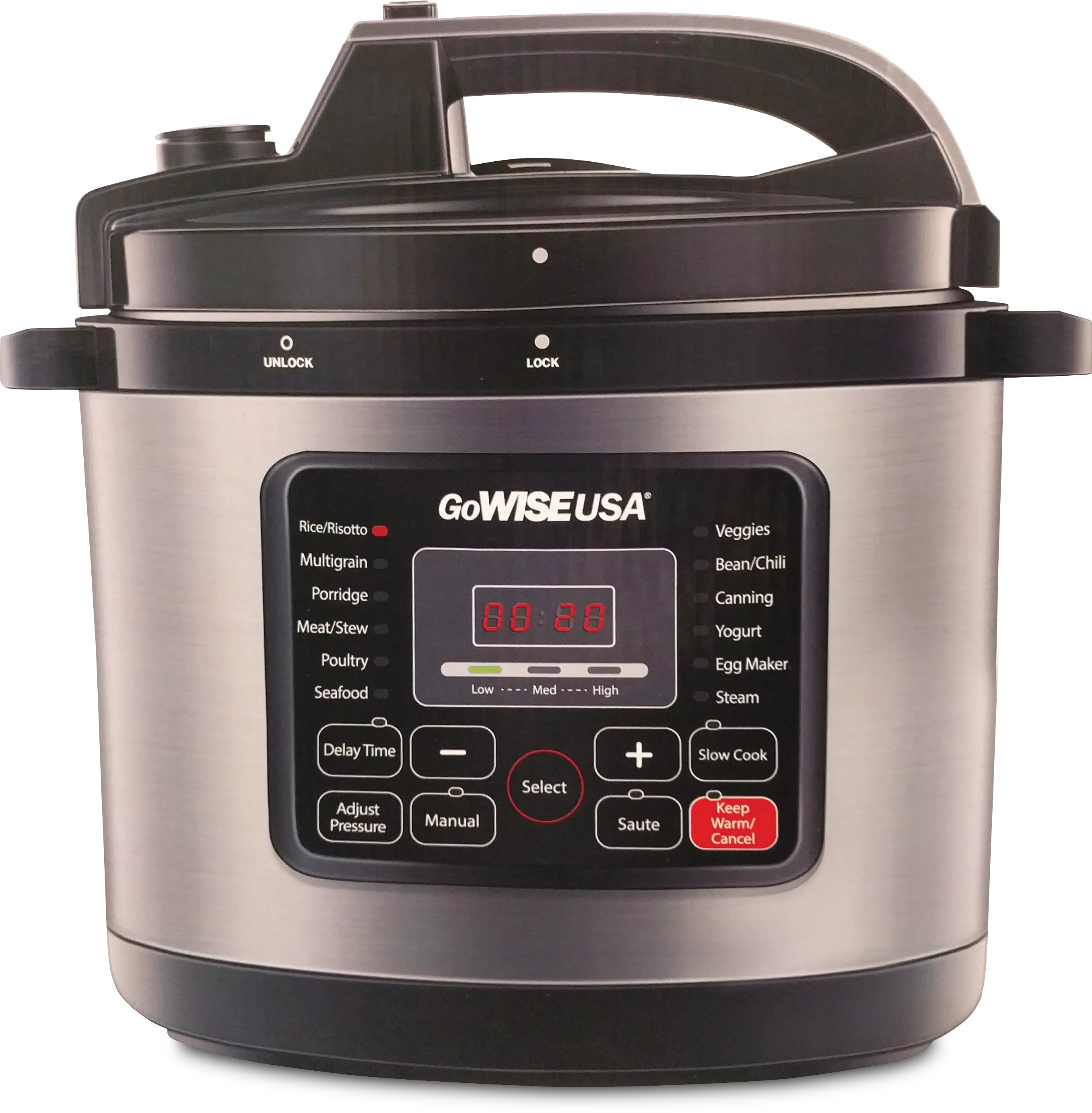 GoWISE Programmable 6-Quart Pressure Cooker