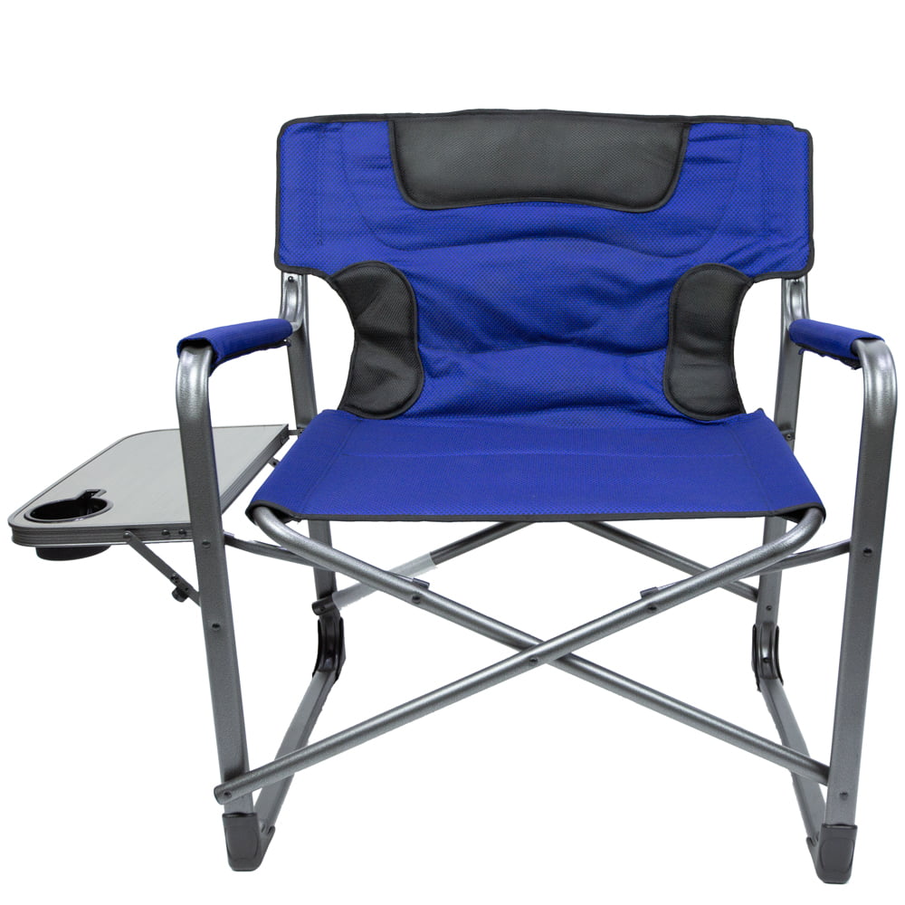 Ozark Trail Camping Director Chair XXL, Blue, Adult