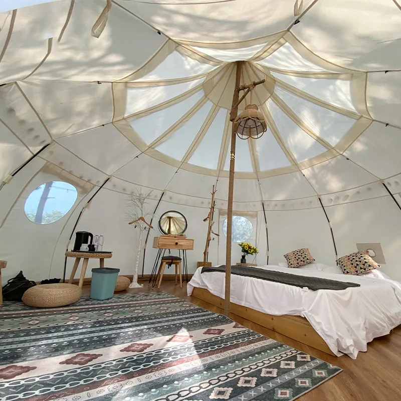 carpas para outdoor round 4m 5m 6m stargazer yurt zelt luxury waterproof big glamping dome camping star cotton canvas bell tent