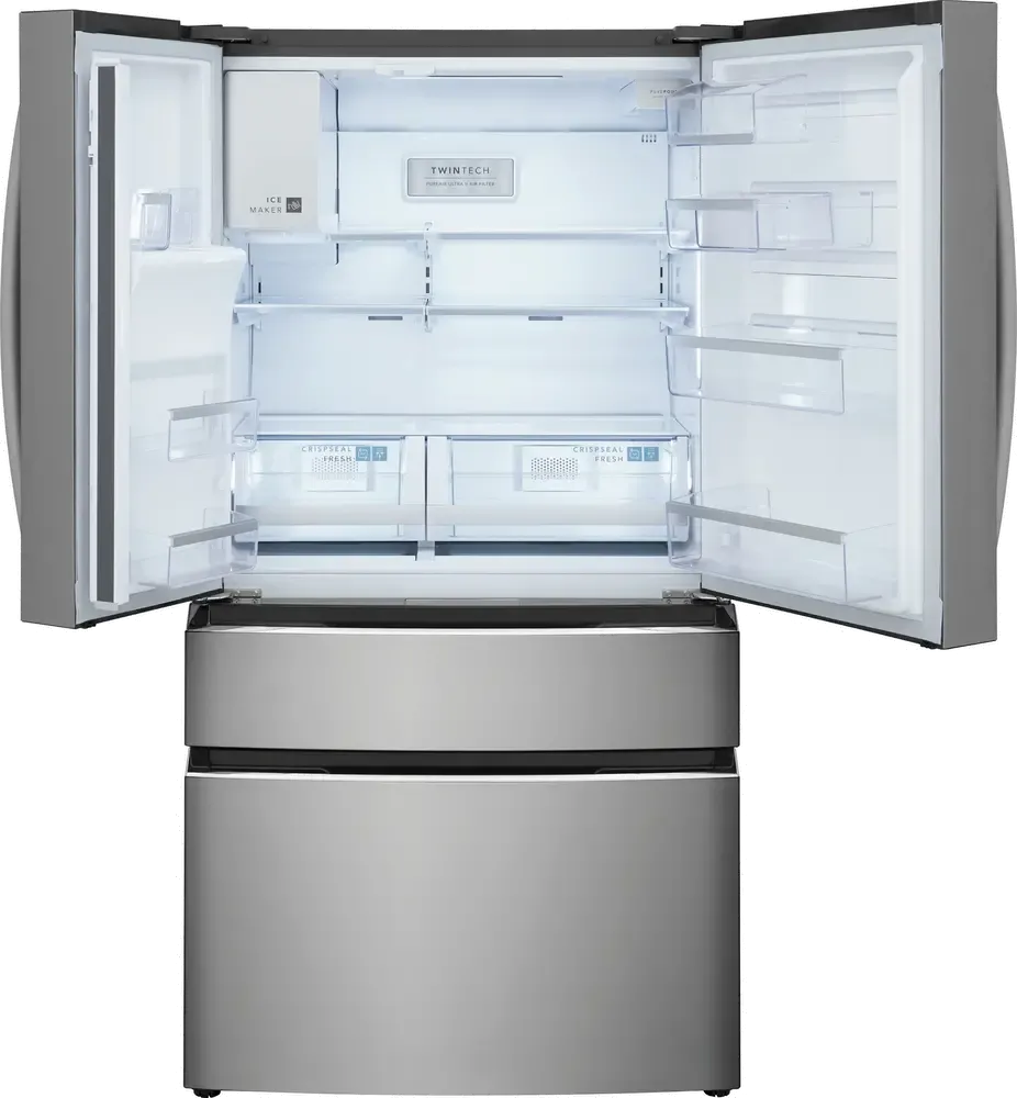 Frigidaire 21.5 cu ft French Door Refrigerator - Counter Depth Black Stainless Steel