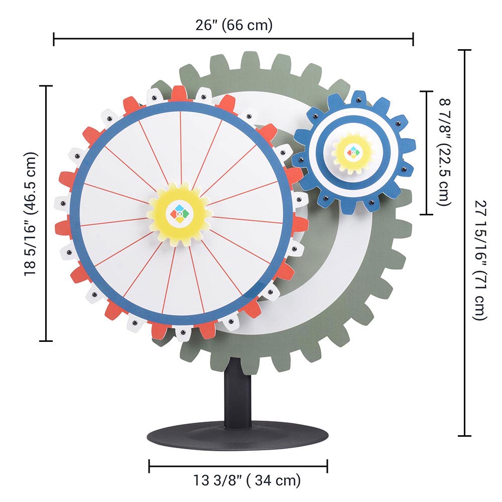 WinSpin Gears Spinning Wheel Tabletop, 24