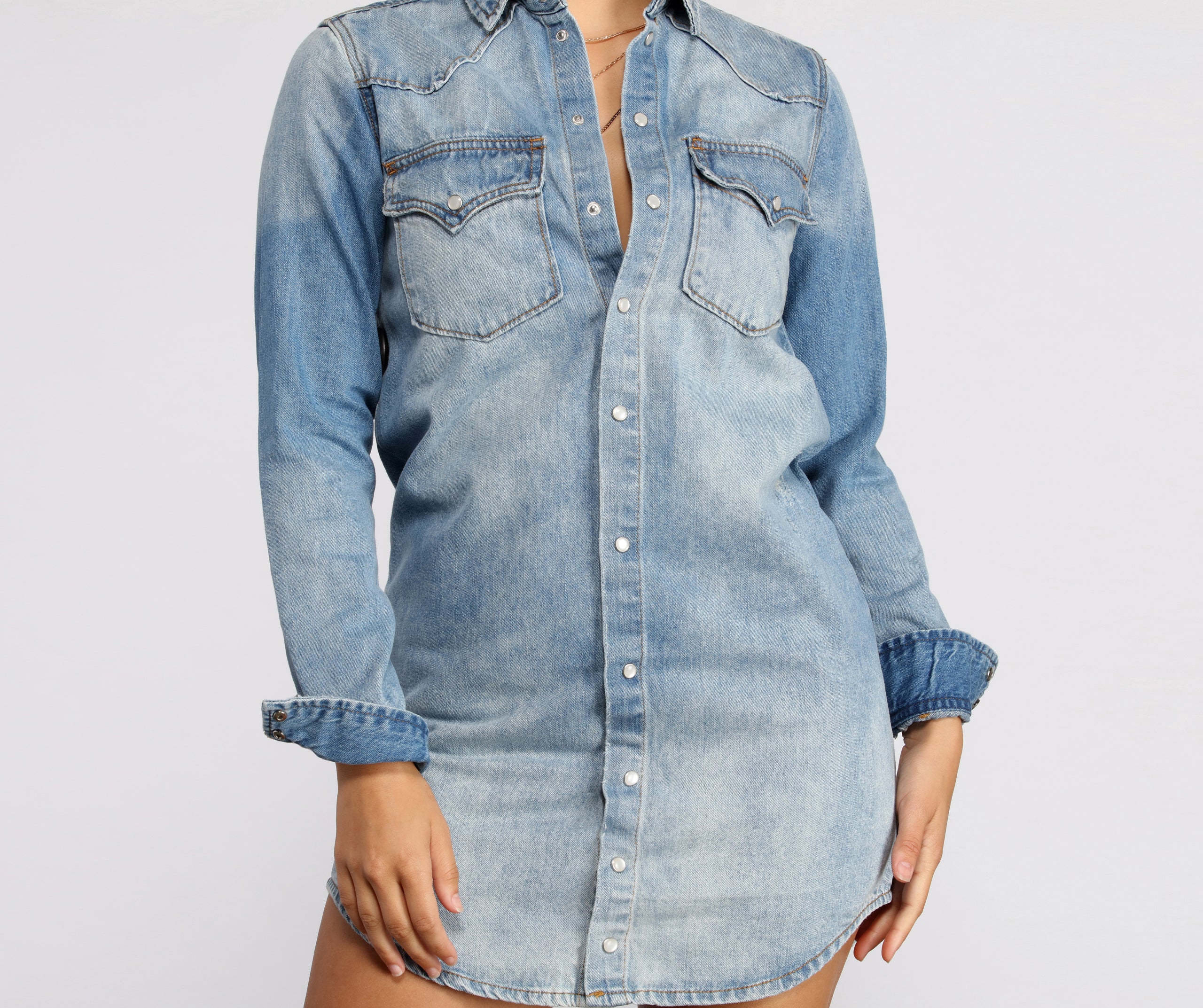 Look at Her Denim Tunic