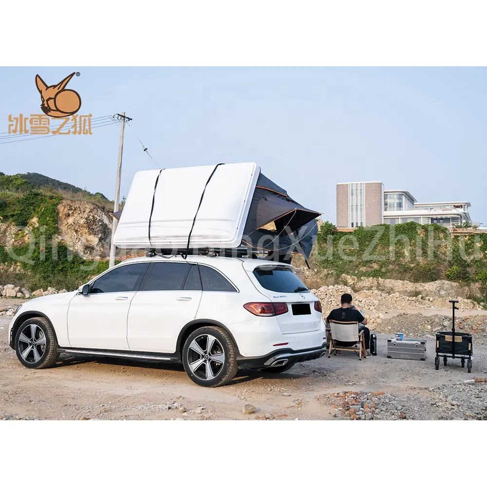 Camping ABS Roof Top Tent 1 2 Person Hard Shell  Car Hard Shell Roof Top Roof Top Tent
