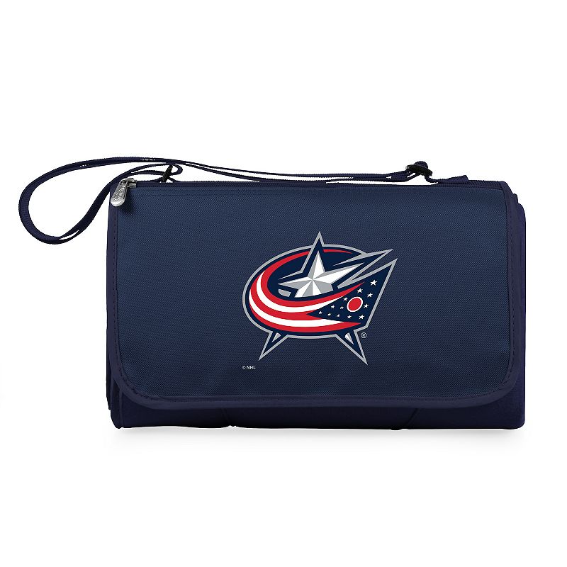 Picnic Time Columbus Blue Jackets Outdoor Picnic Blanket and Tote