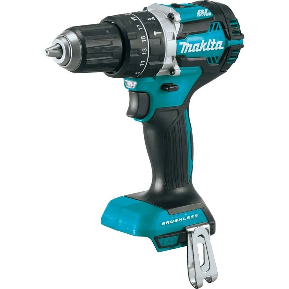 Makita 18V LXT Lithium-Ion 1/2 in. Brushless Cordless Hammer Driver-Drill (Tool Only) XPH12Z