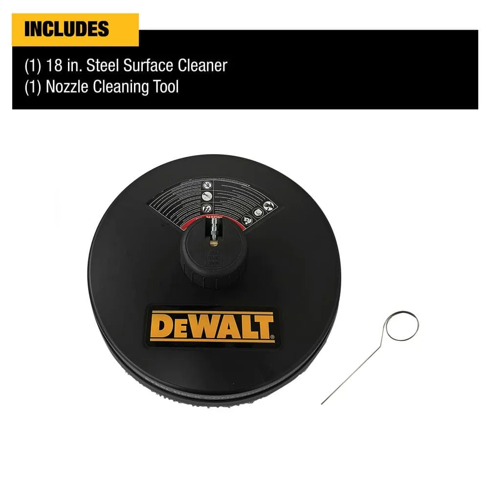 DEWALT Universal 18 in. Surface Cleaner for Cold Water Pressure Washers Rated up to 3700 PSI DXPA34SC