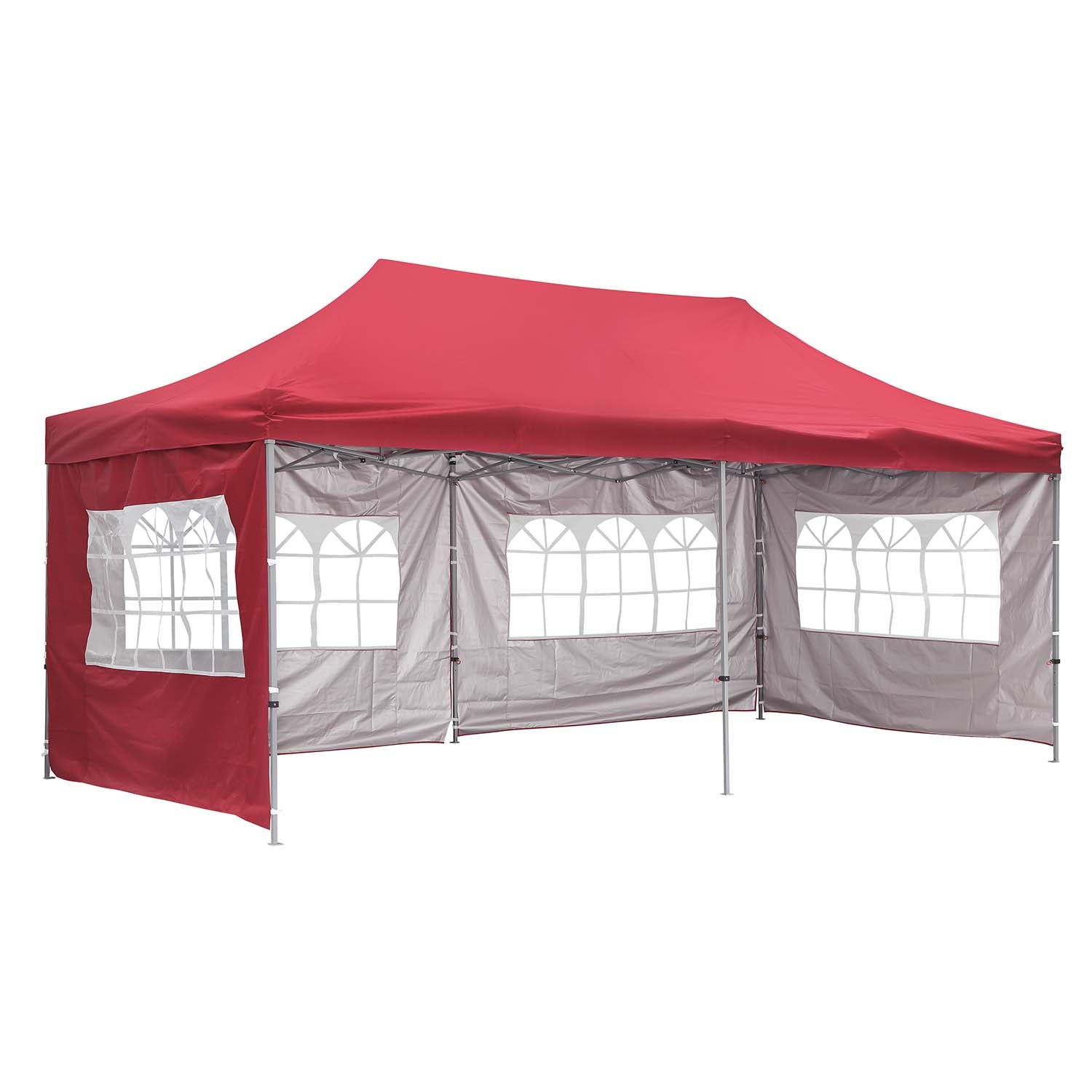 Ainfox 20' x 10' Red Instant Outdoor Canopie