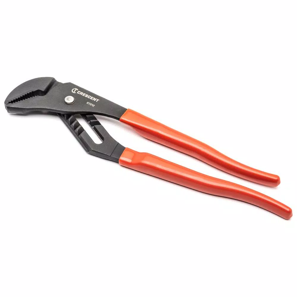 Crescent 12 in. Tongue and Groove Plier， Straight Jaw， Black Oxide and#8211; XDC Depot