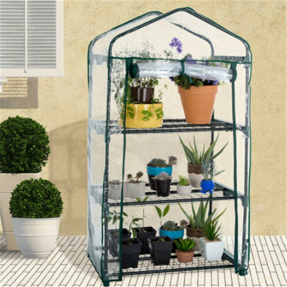 Mini Greenhouse,Portable Garden Green House With Window,Flowers In Any Season-Gardening Rack