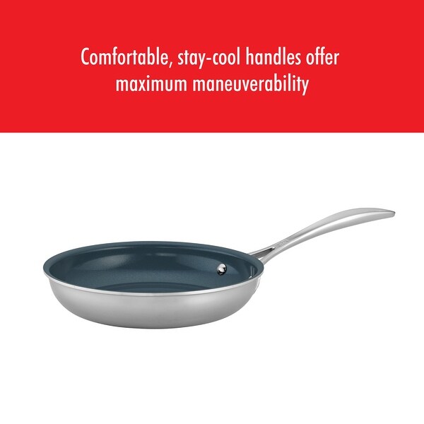 ZWILLING Clad CFX Stainless Steel Ceramic Nonstick Fry Pan