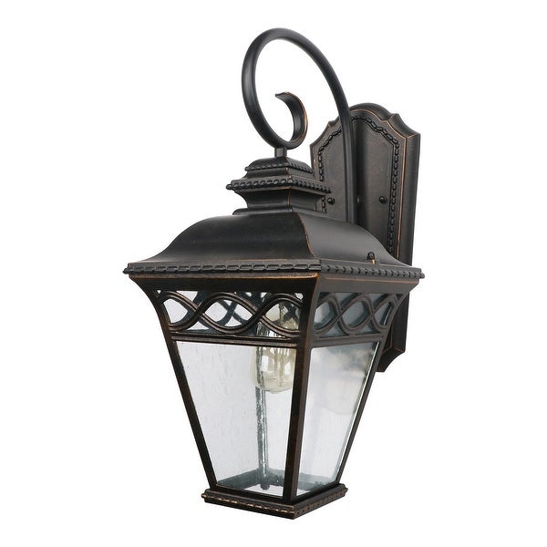 Cheri 1 Light Exterior Lighting in Oil Rubbed Bronze Shopping - The Best Deals on Outdoor Wall Lanterns | 33993050