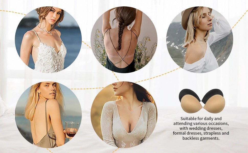 Adhesive invisible gathering bras - 🔥BUY 2 GET FREE SHIPPING🔥(Choice of 49% of customers)