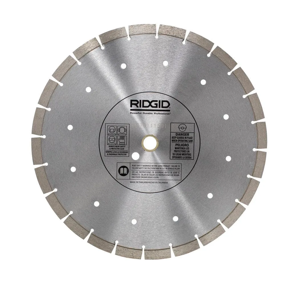 RIDGID 14 in. Segmented High-Rim Diamond Blade HD-MP14G
