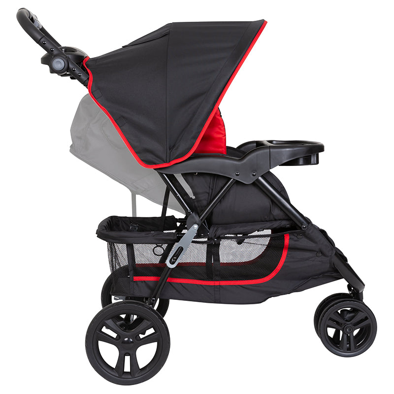 Baby Trend EZ Ride Travel System Stroller, Two Toned Mars Red