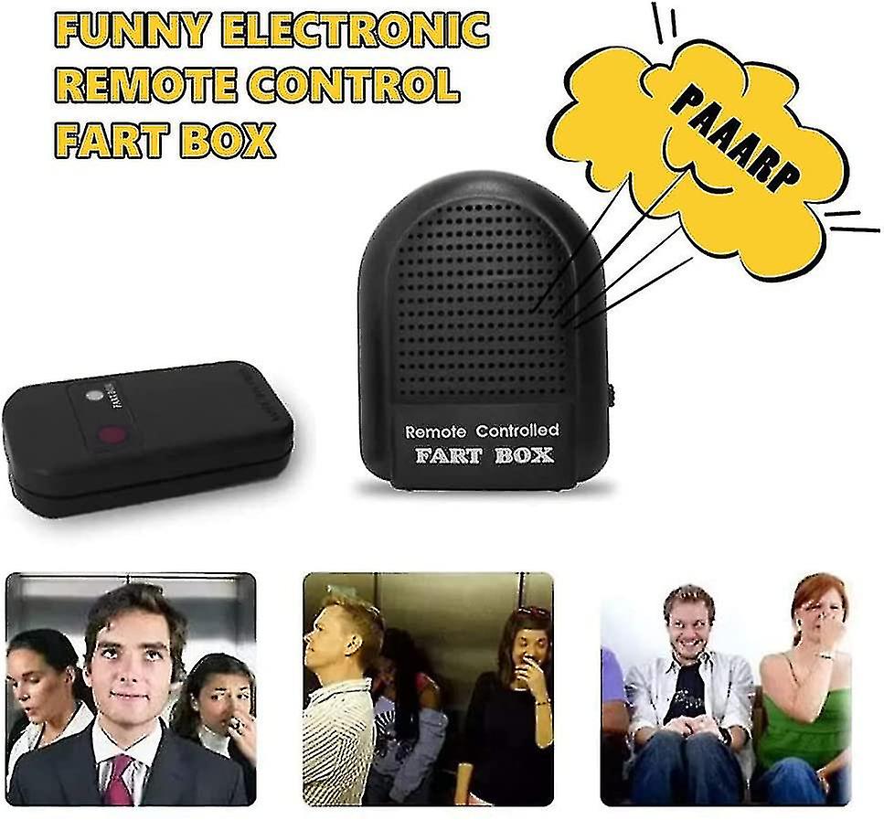 Electronic Remote Control Fart Box， Children Toy Joke Prank Novelties Fart Machine