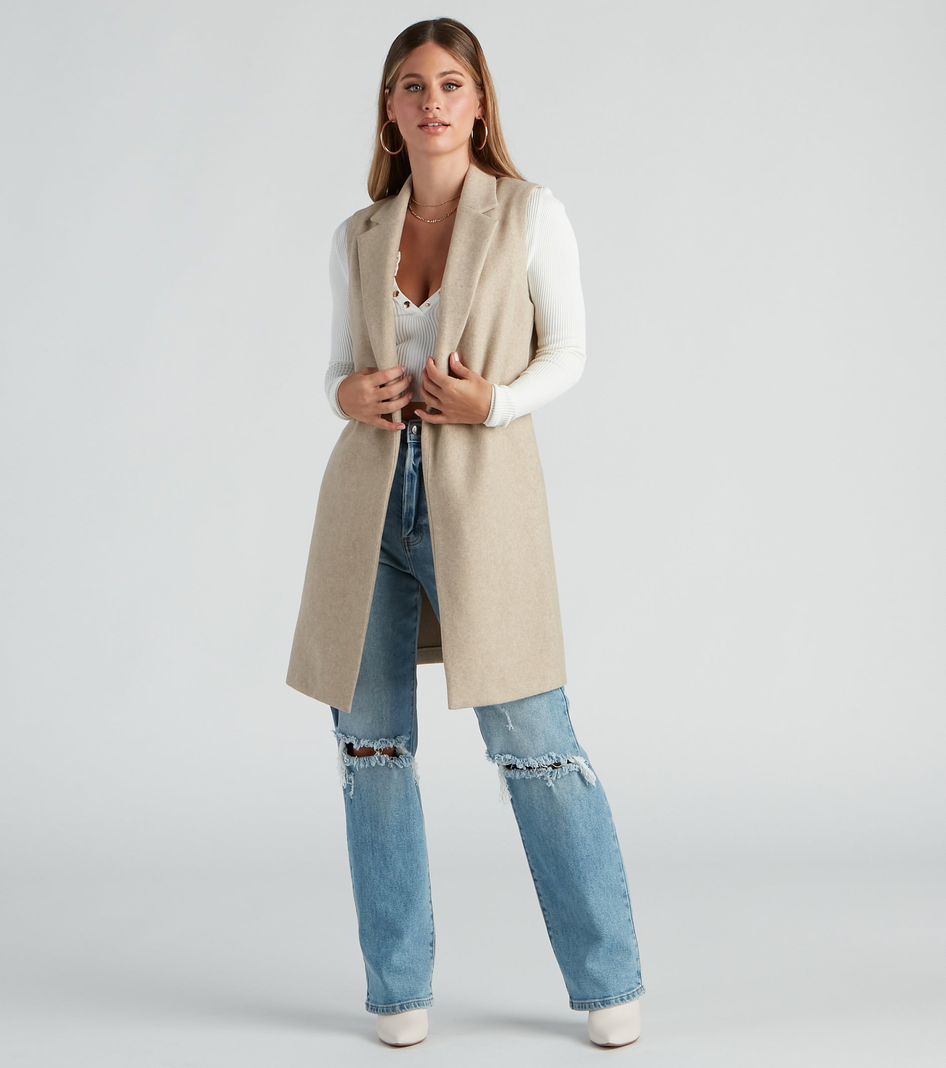 Autumn Chill Faux Wool Vest