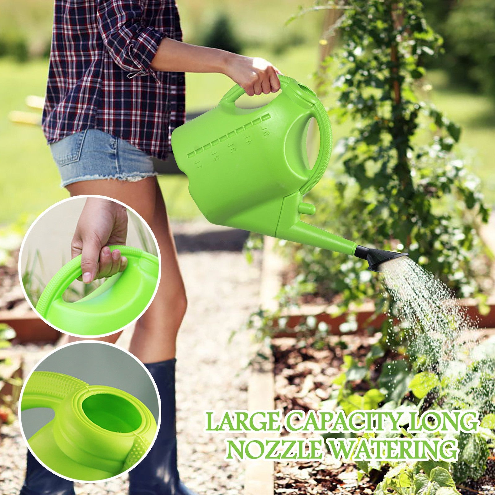 Coopserbil Detachable Watering Can Large Capacity Watering Can for Indoor Outdoor Garden