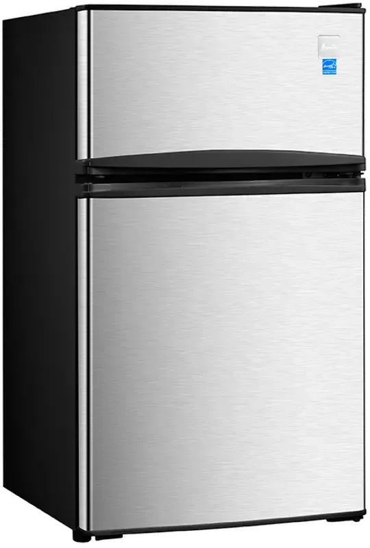 Avanti Compact 2 Door Refrigerator - Stainless Steel 18.5 Inch