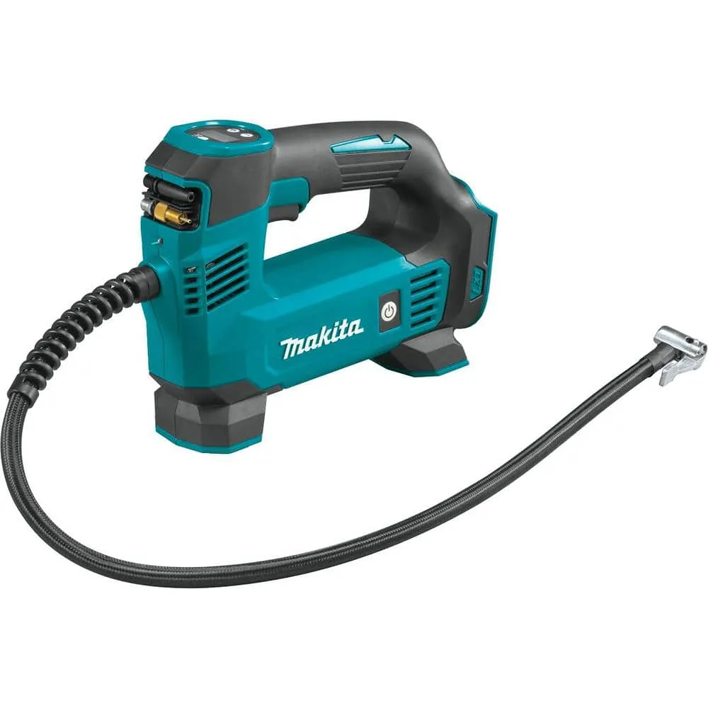 Makita 18-Volt LXT Lithium-Ion Battery and Rapid Optimum Charger Starter Pack (5.0Ah) with bonus 18V LXT Inflator (Tool-Only) BL1850BDC2DMP18