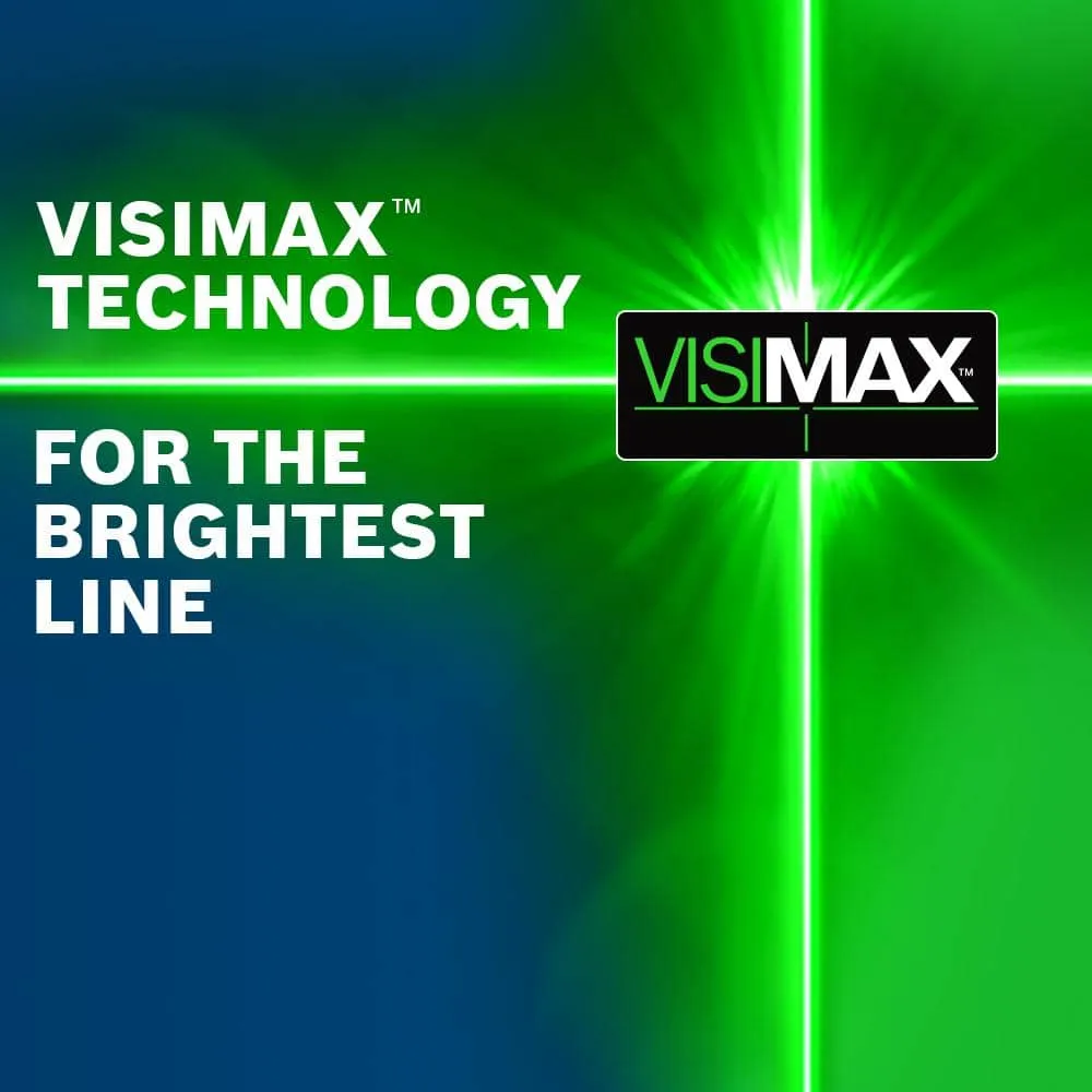 Bosch 100 ft. Green Reconditioned Combination Laser Level Self Leveling with VisiMax Technology GCL100-40G-RT