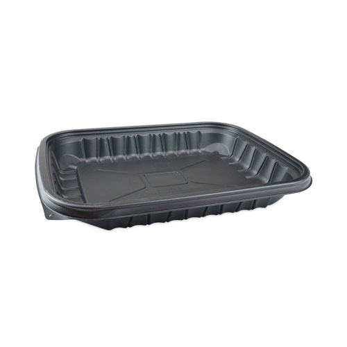 Pactiv EarthChoice Entree2Go Takeout Container | 48 oz， 11.75 x 8.75 x 1.61， Black， 200