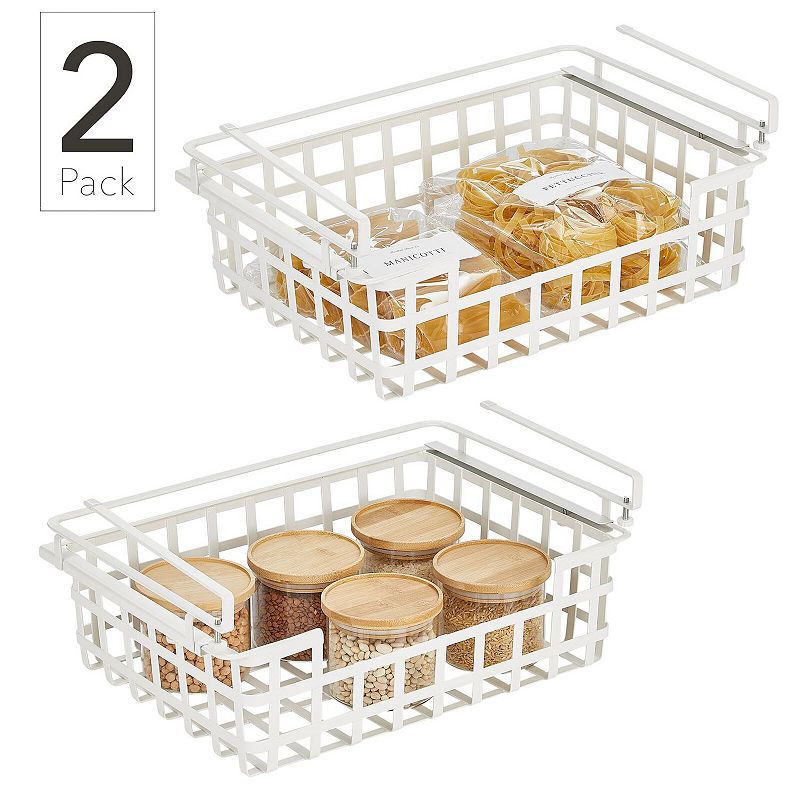 Nate Home by Nate Berkus Under Shelf Hanging Pull Out Wire Basket - 2 Pack