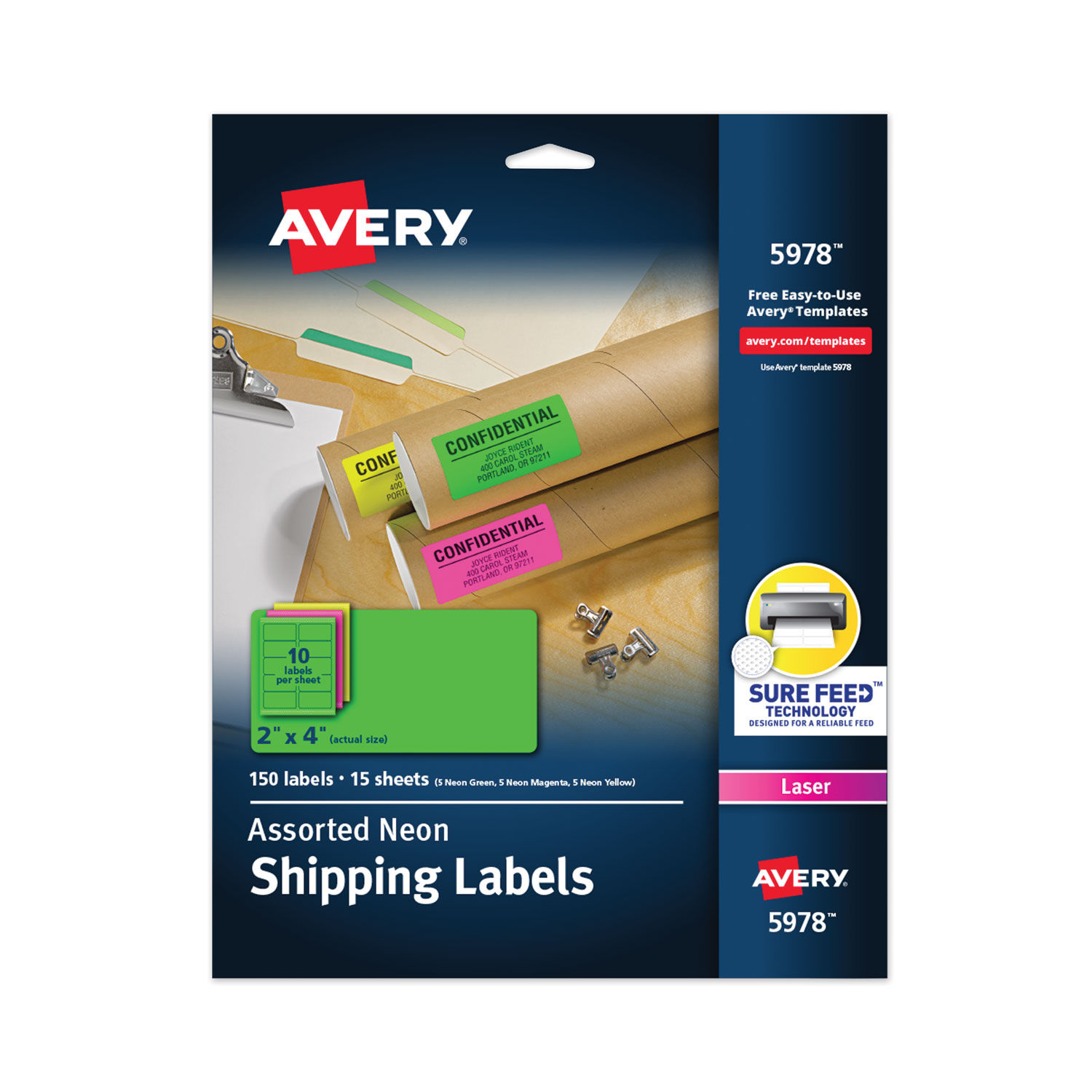 High-Visibility Permanent Laser ID Labels by Averyandreg; AVE5978