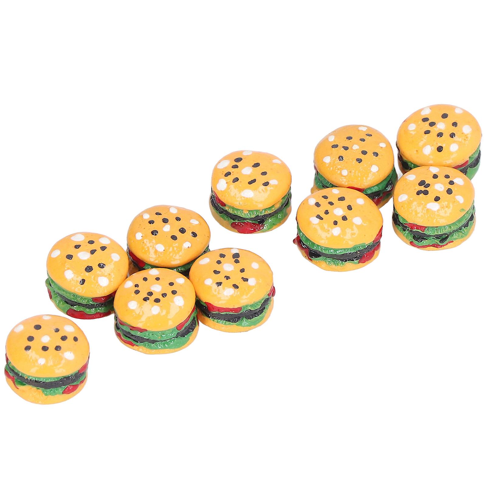 Miniature Food Play Burger Model Kids Hamburger Toys 1/12 Dollhouse Accessories For Kids 3 Years Old +