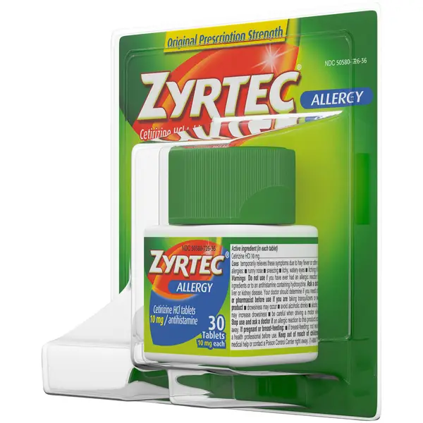 Zyrtec 10mg Allergy Tablets