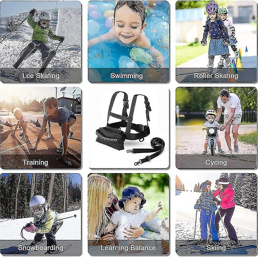 Kids Ski And Snowboard Training Harness Toddler Skiing Harness With Removable Leash