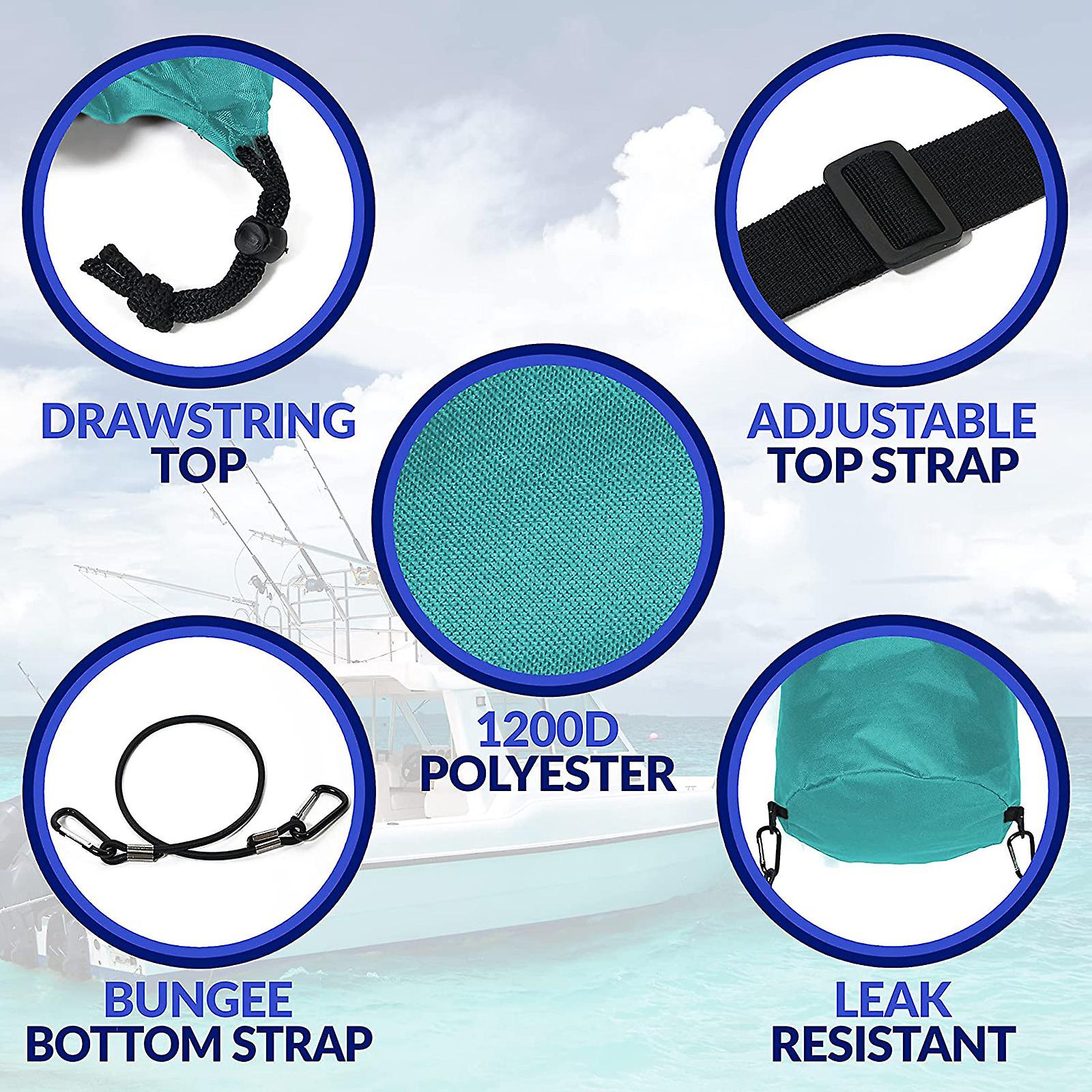 Boat Trash Bag Portable Outdoor Mesh Trash Bag With Drawstring Breathable Storage Bag Household Cleaning Container Accessories