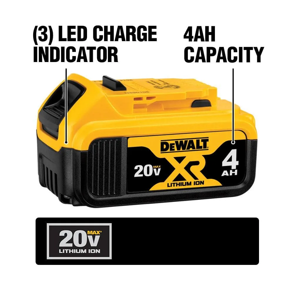 DEWALT 20V MAX Cordless Battery Powered String Trimmer & Leaf Blower Combo Kit with (1) 4.0 Ah Battery and Charger DCKO222M1