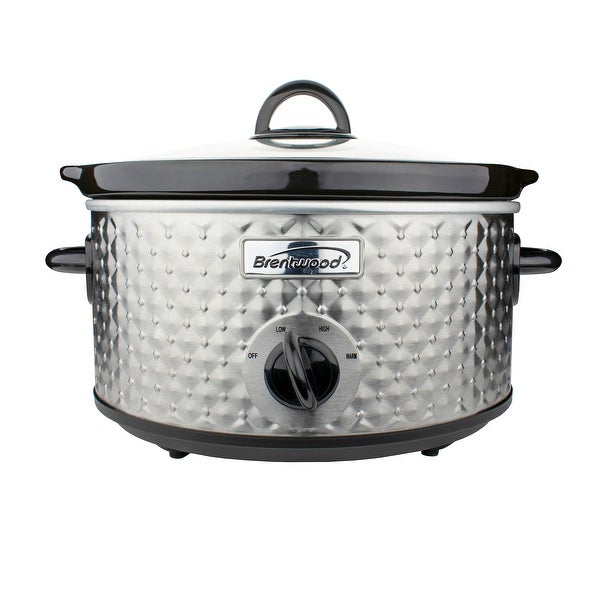 14 Cup Argyle Slow Cooker in Silver - - 37434709