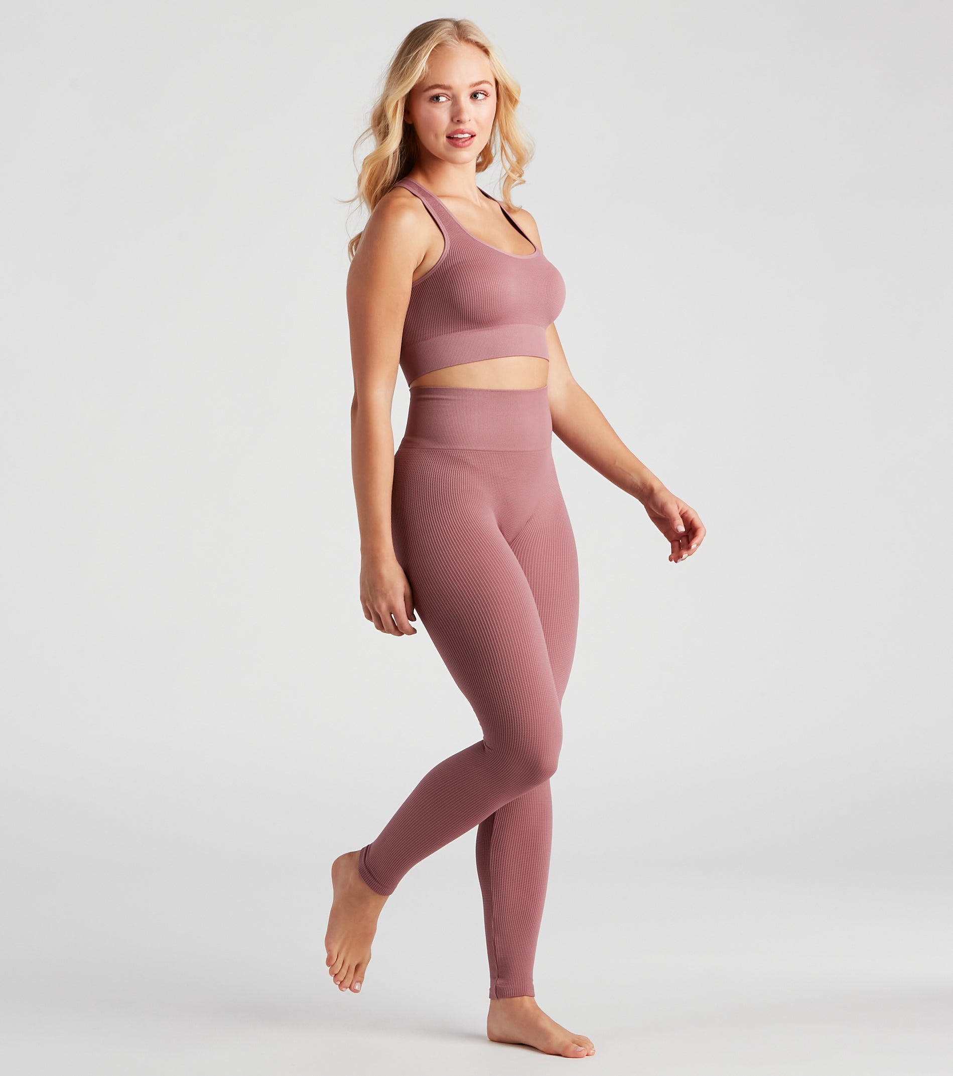 PLACEHOLDER - Cozy Seamless Pajama Top And Leggings Set