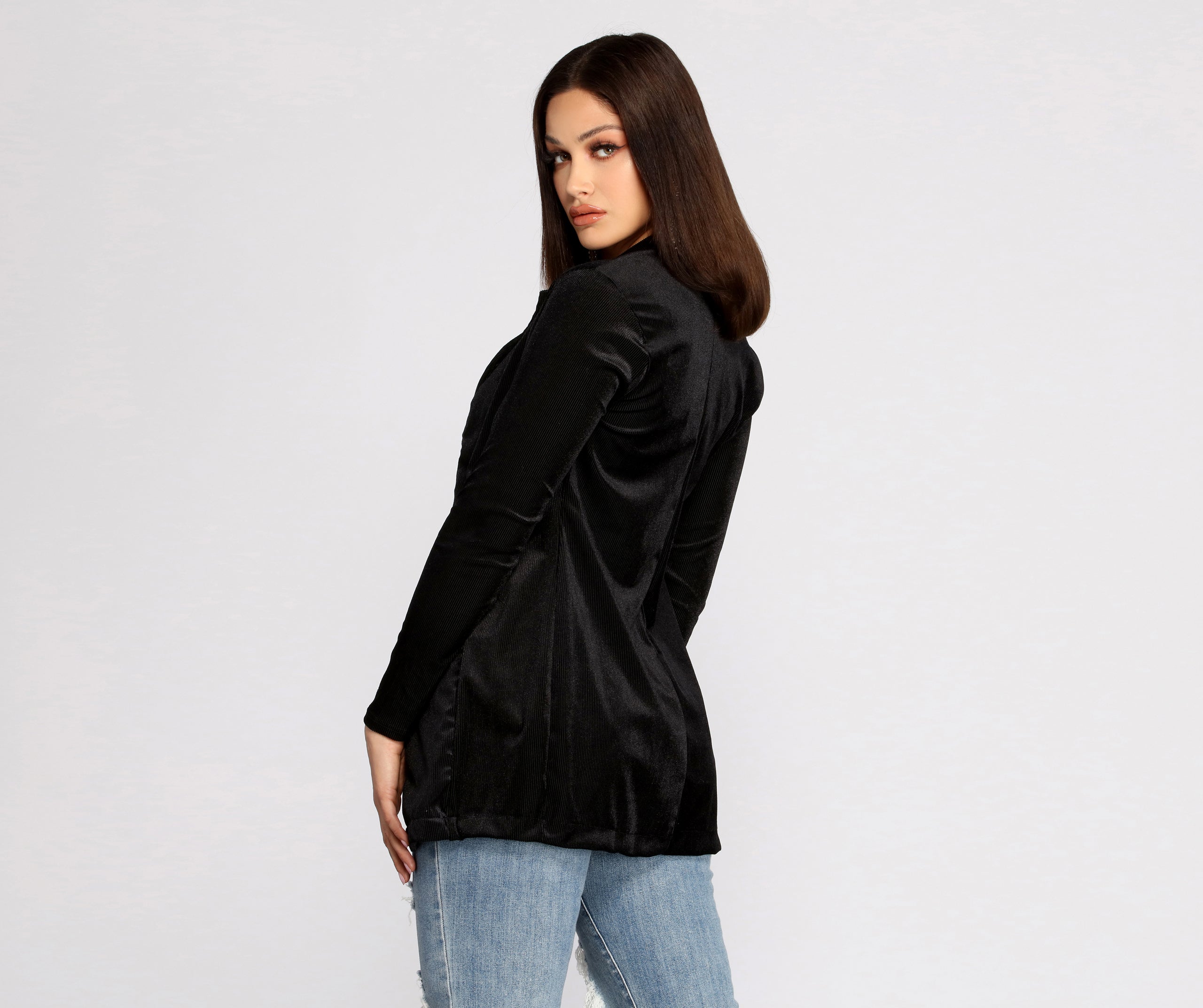 Young And Free Velvet Blazer