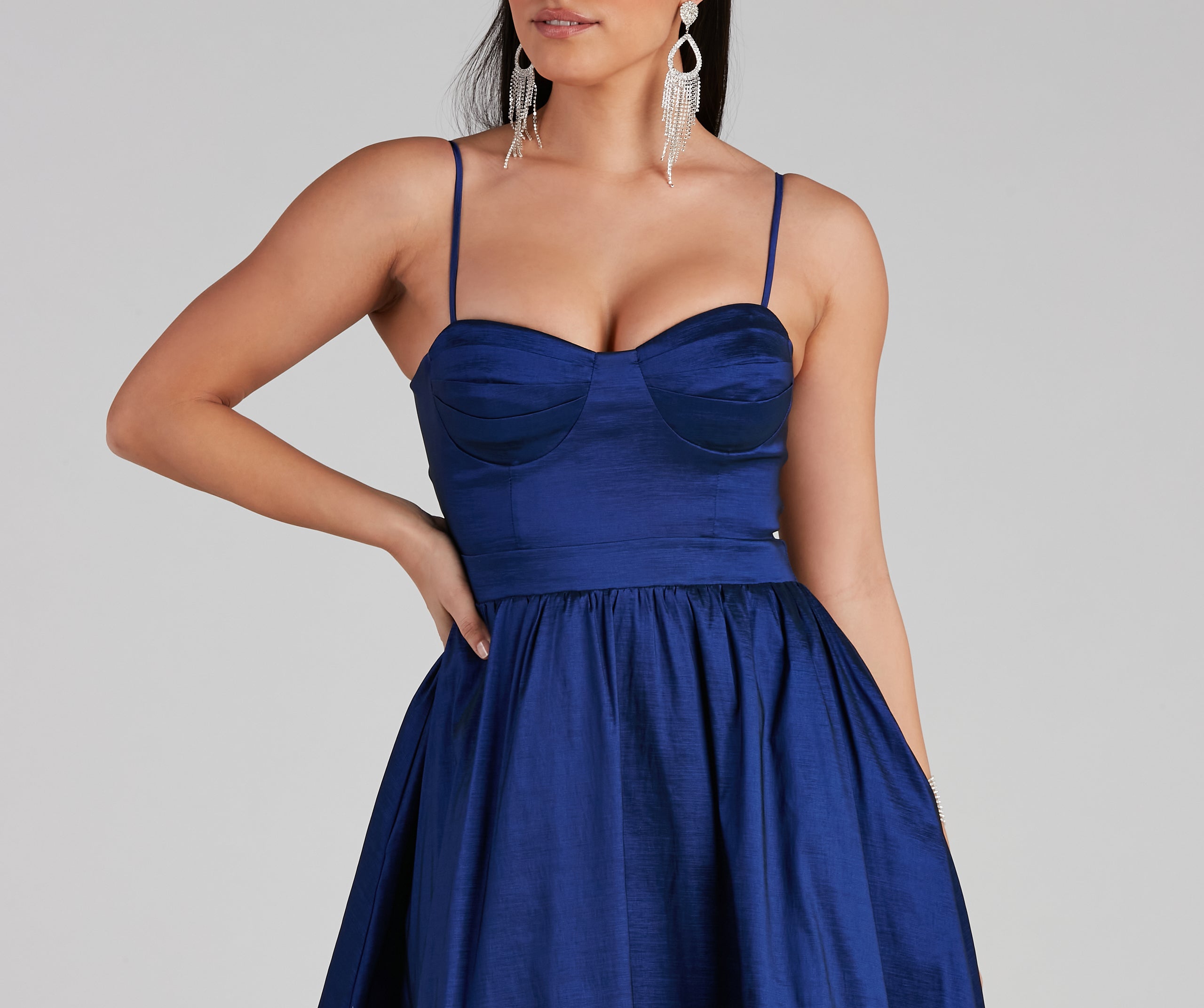 Helen Formal Bustier A-Line Long Dress