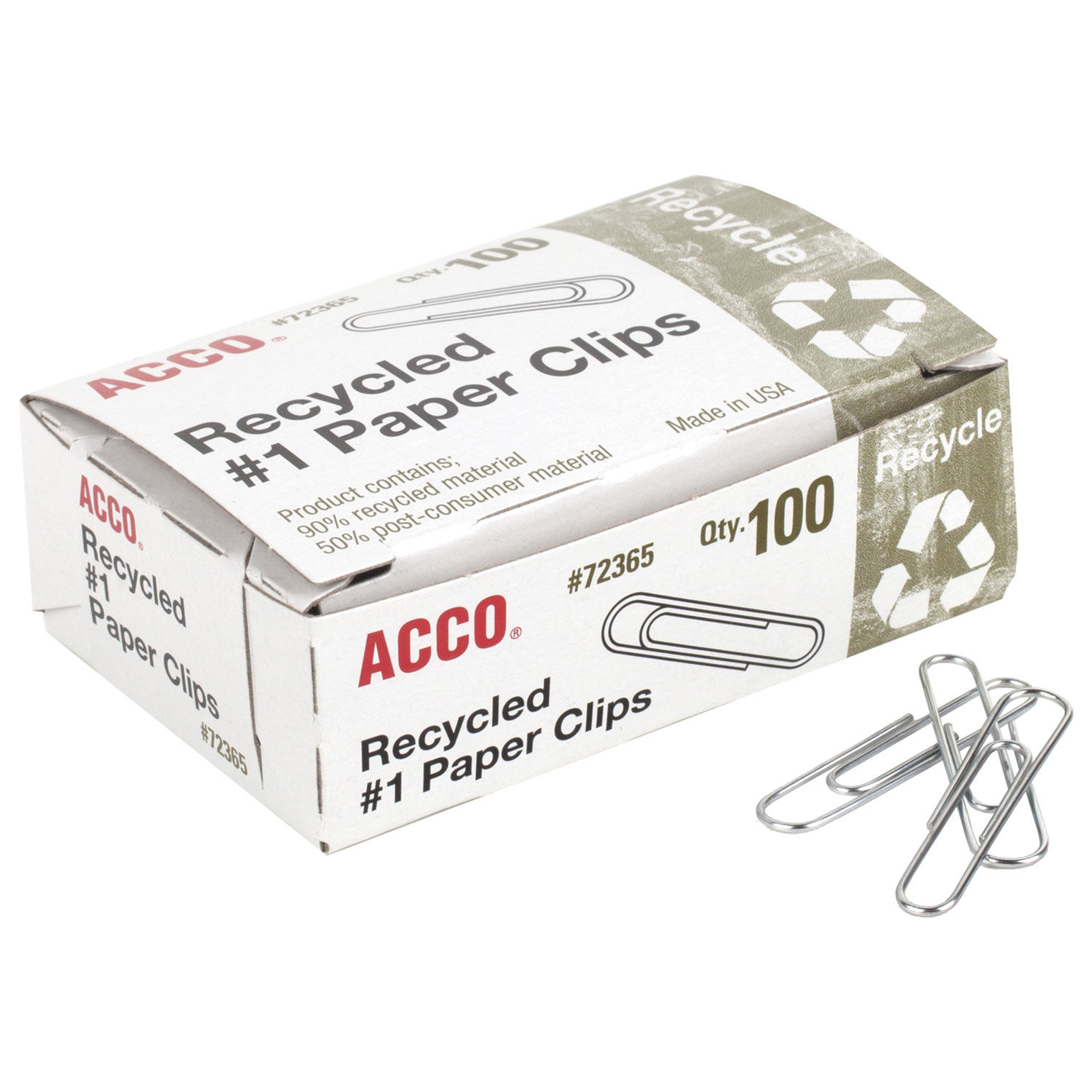 Recycled Paper Clips by ACCO ACC72365