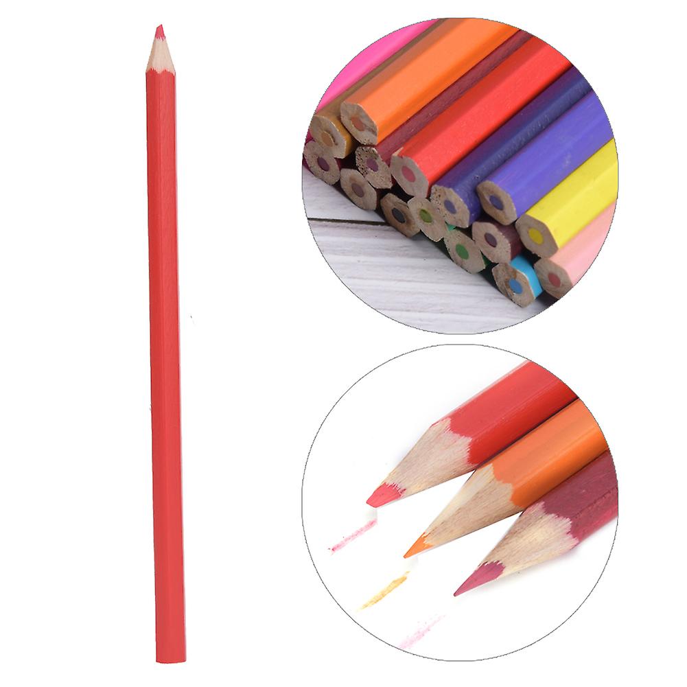 48pcs Color Pencil Wood 24 Colors Drawing Pen Artist School Stationery Art Supplies