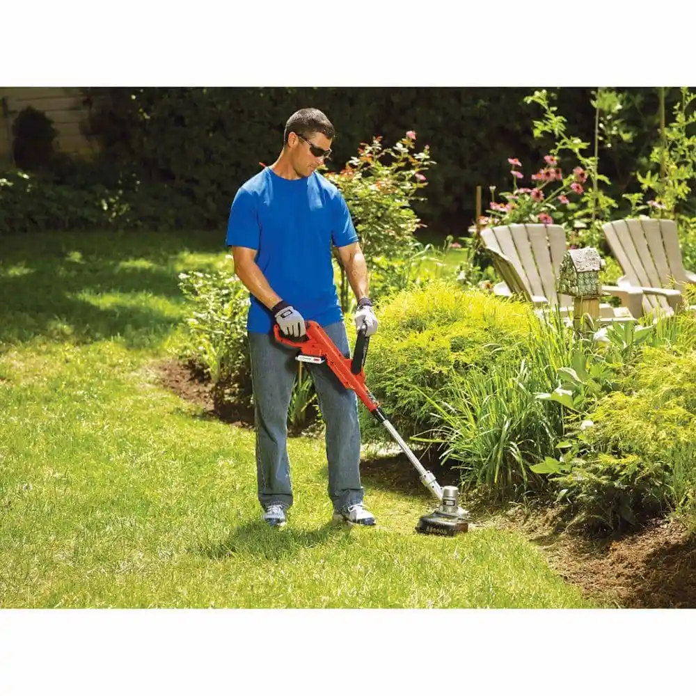 BLACK+DECKER 20V MAX Cordless Battery Powered 2-in-1 String Trimmer & Lawn Edger Kit with (1) 2Ah Battery & Charger LST300