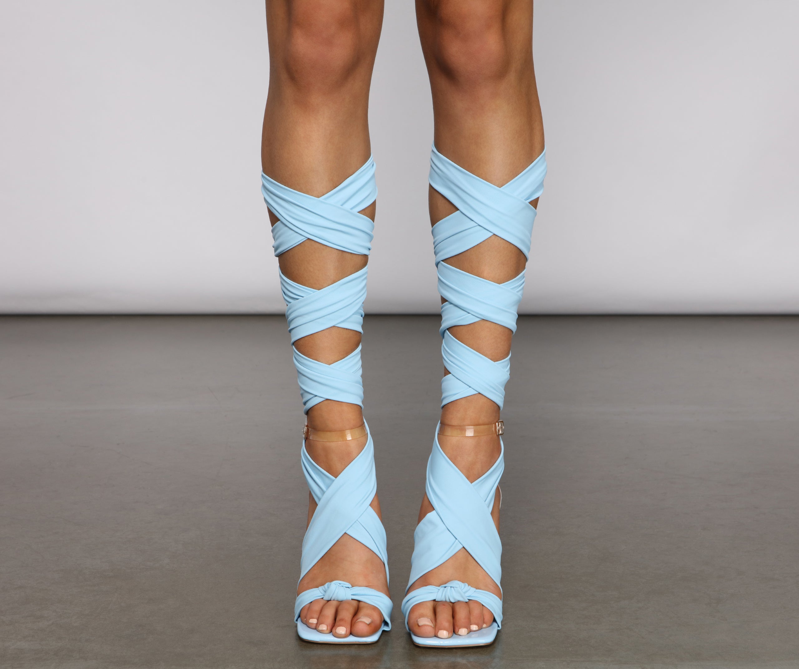 VIP Diva Lace-Up Stiletto Heels