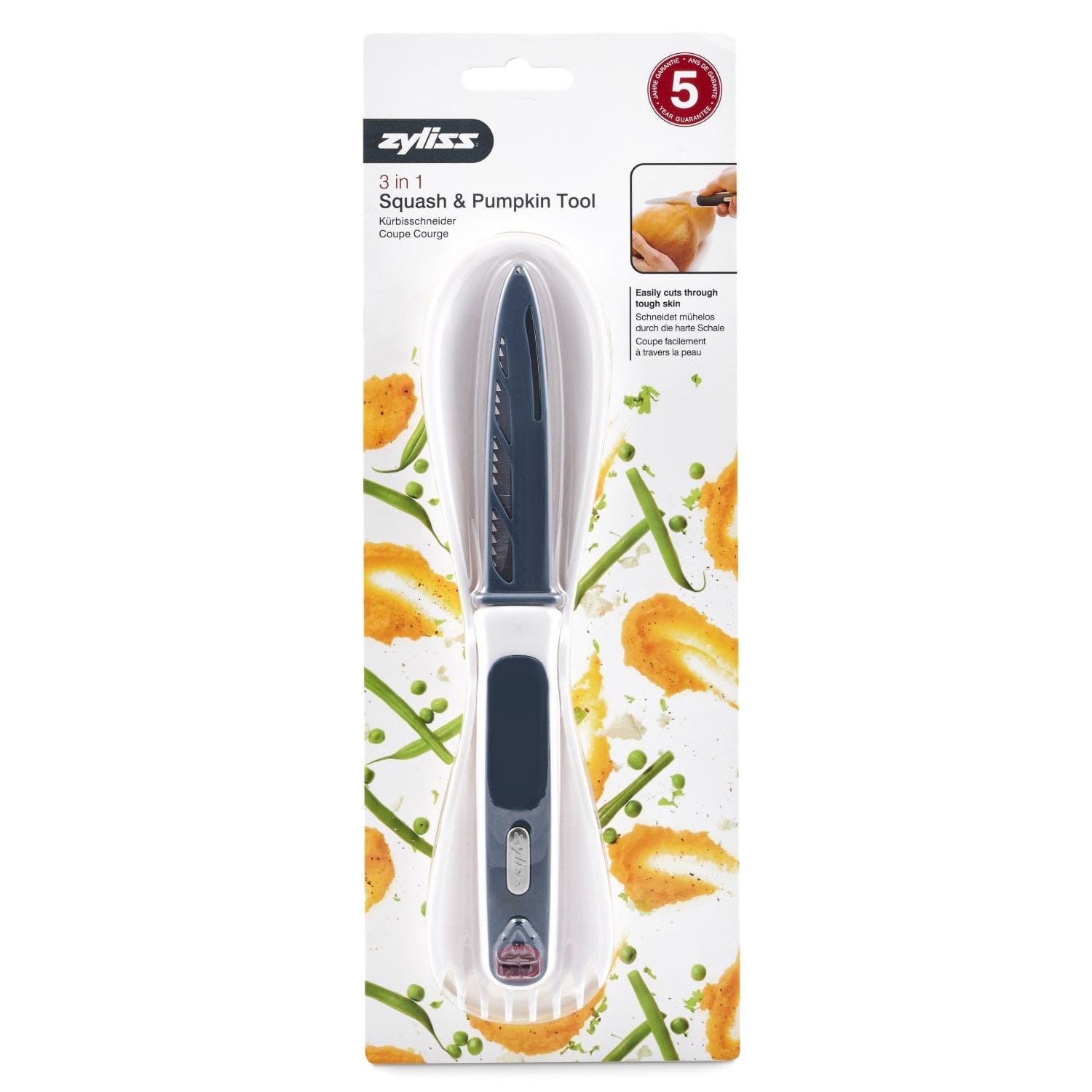 Zyliss 3 in 1 Squash or Pumpkin Peeling, Carving & Scooping Tool Zyliss Peel & Grate Ginger Tool - Discontinued
