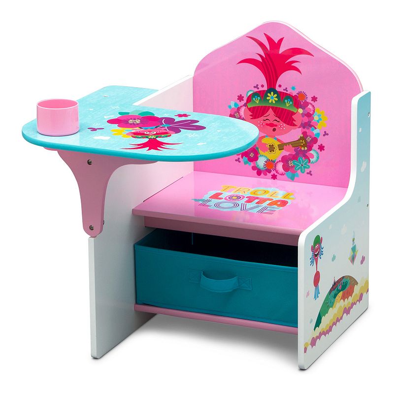 DreamWorks Trolls World Tour Chair Desk with Storage Bin by Delta Children
