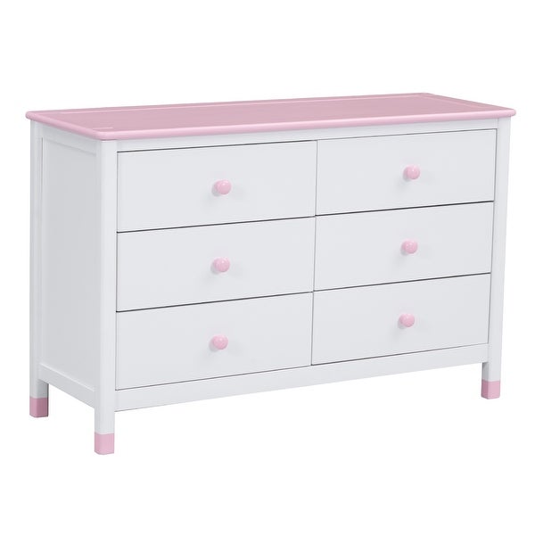 (Preferred Choice Furniture) Wooden Storage Dresser with 6 Drawers; Storage Cabinet for kids Bedroom - - 37776971